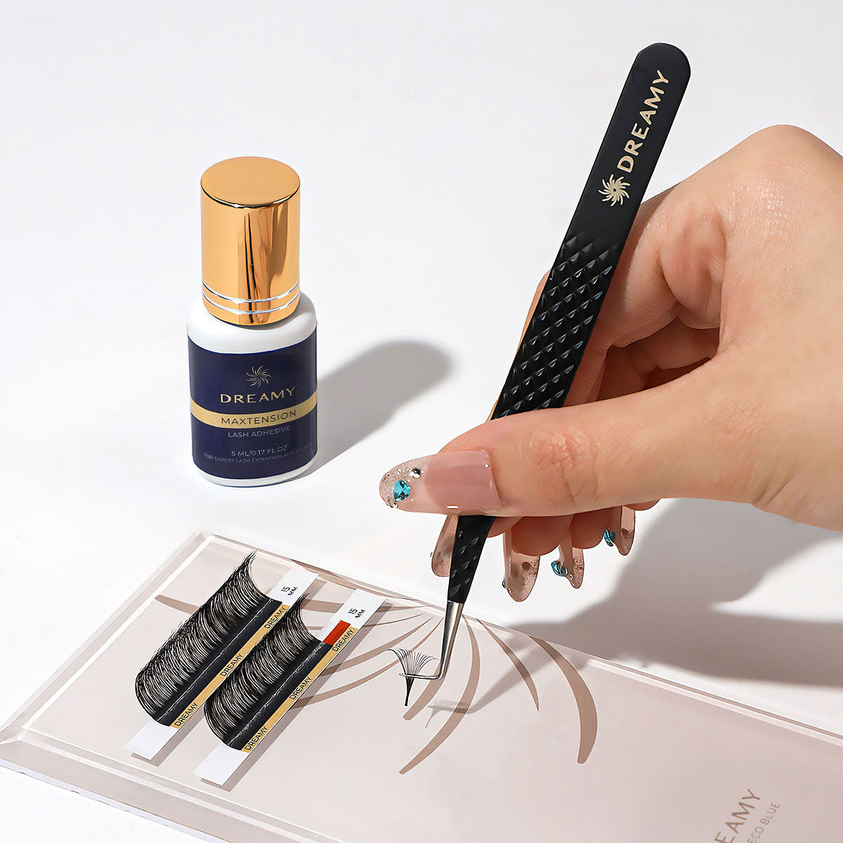 Hybrid Fiber Tip Volume Lash Tweezer